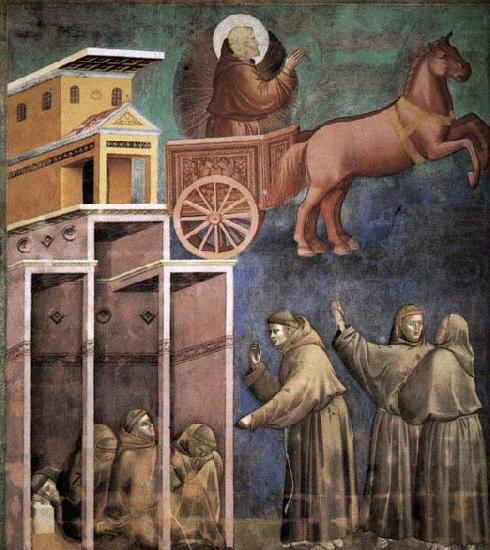 GIOTTO di Bondone Vision of the Flaming Chariot china oil painting image